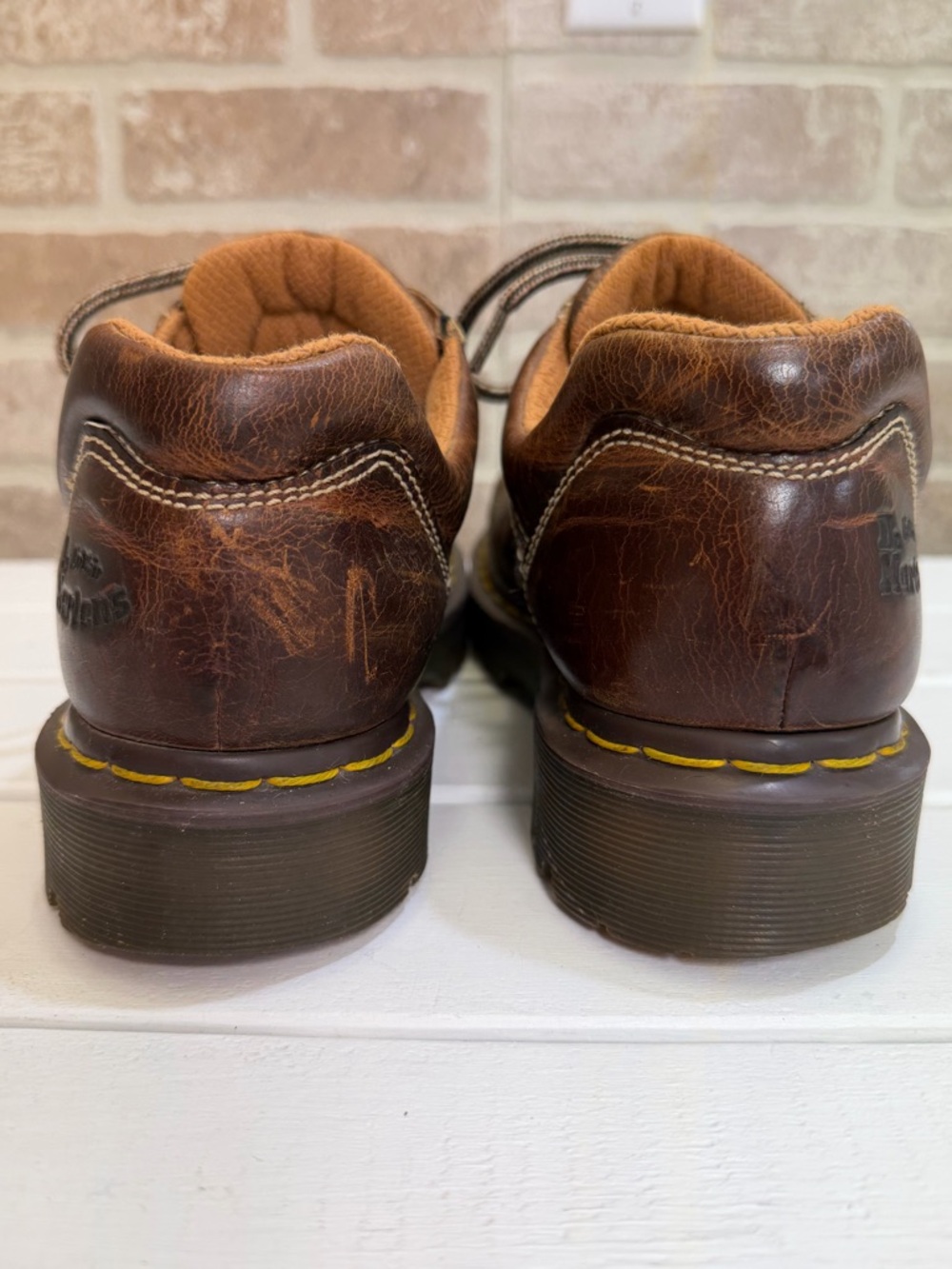 Doc Martens 10940 Grizzly Leather Chunky Lace Up Derby Men’s Sz 8 Vtg Y2k - Picture 7 of 11